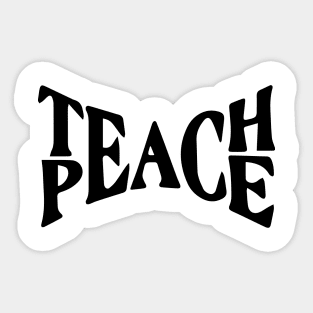 Teach Peace Sticker